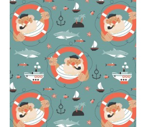 Bio Jersey Lillestoff - Old sailor dunkelmint